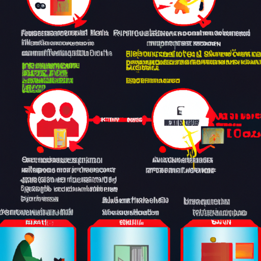 A poster illustrating various scams in Thailand, providing cybersecurity solutions and IT consulting services.