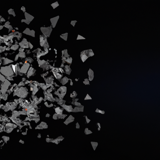 Shattered glass on a black background with IT Support.