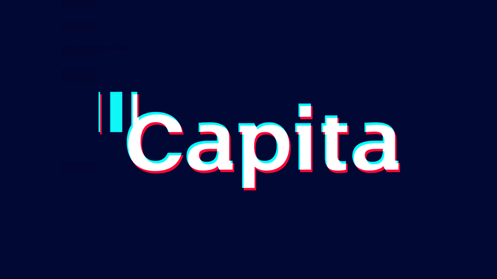 A blue background with the word capitala on it representing IT Consulting.