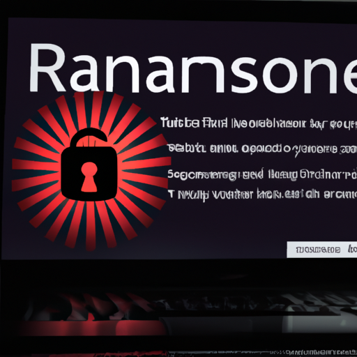 A laptop screen displaying ransomware, calling for the need of Cybersecurity Solutions.