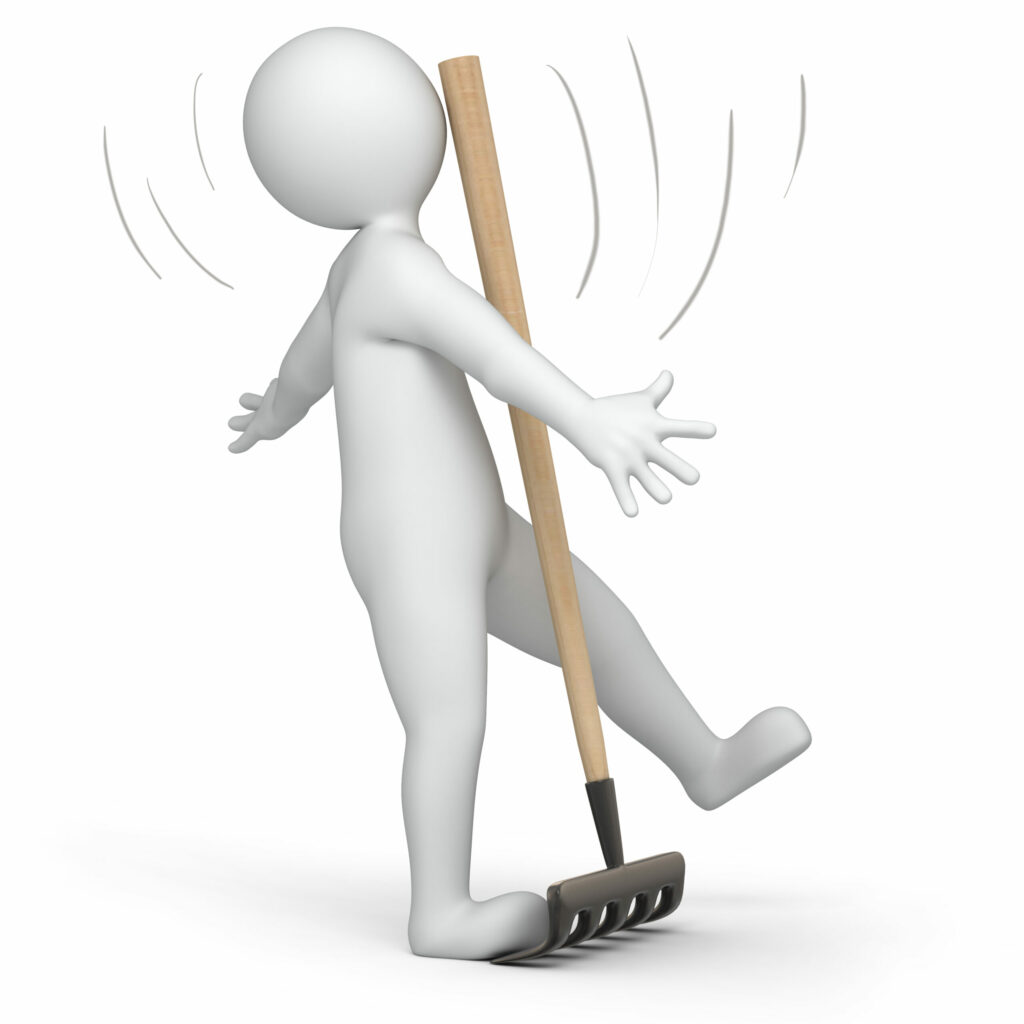 A 3d image of a man with a shovel on a white background representing human error in cybersecurity.