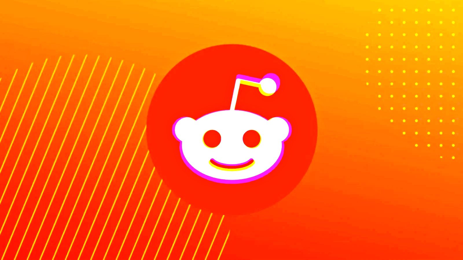 The reddit logo on an orange background showcasing IT Consulting.