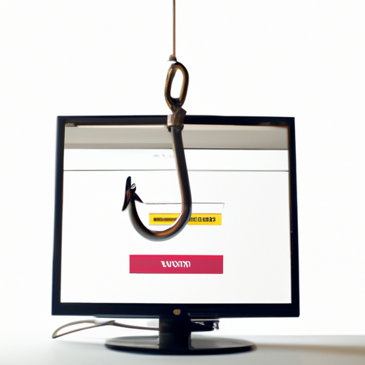 A computer screen fitted with a hook, representing IT Consulting.