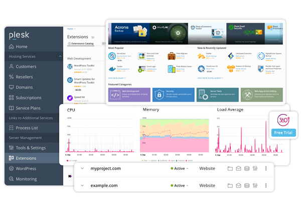 A view of the dashboard of a cloud management platform specializing in IT Consulting.