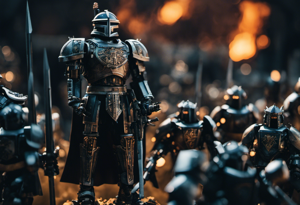A group of knights guarding against bot malware.