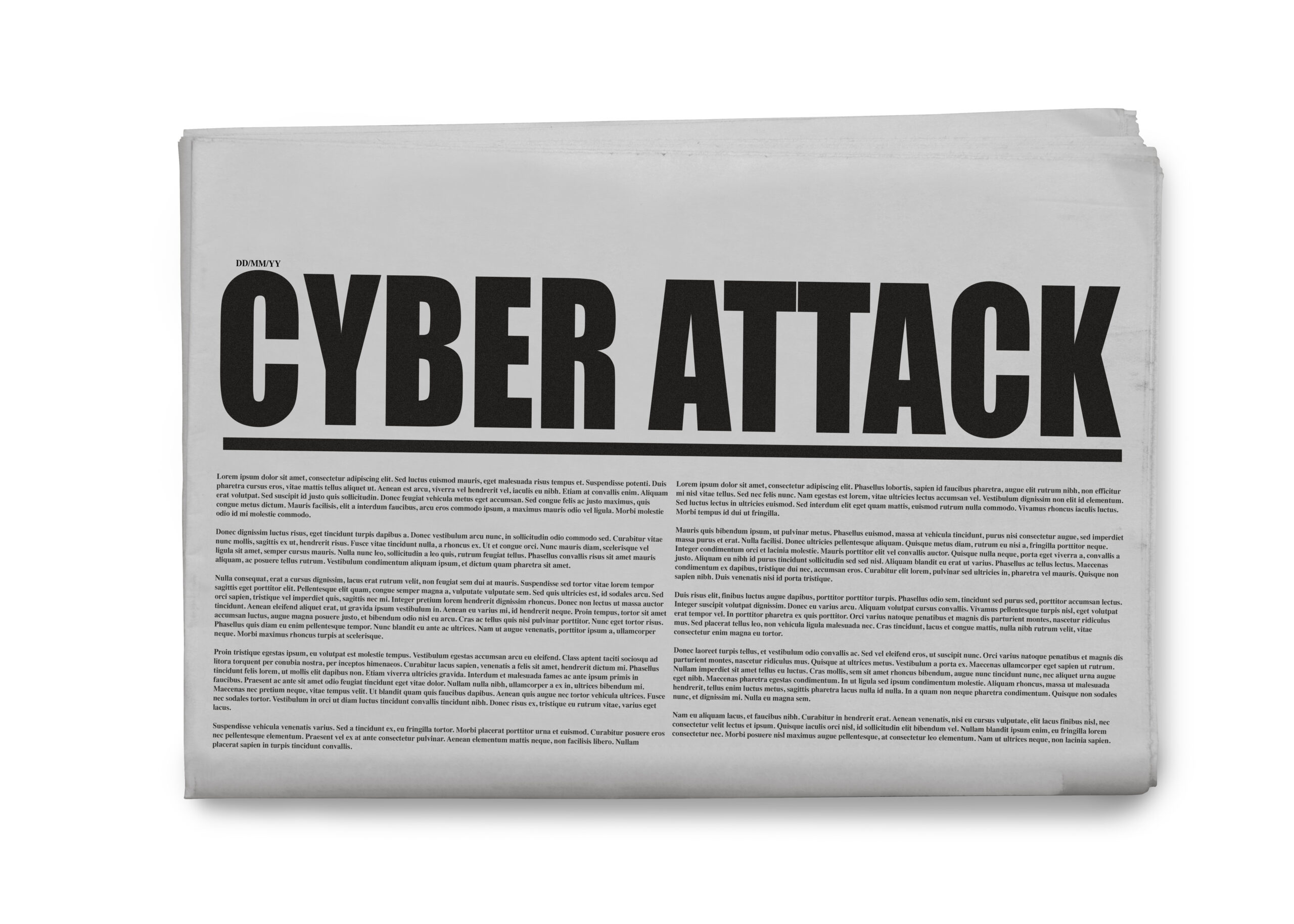 A newspaper reporting on a cyber attack as hackers snatch access tokens during Rollbar's devastating data breach.